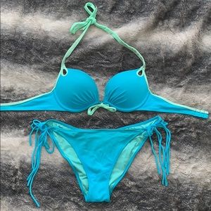 Light blue/turquoise Victoria’s Secret swimsuit